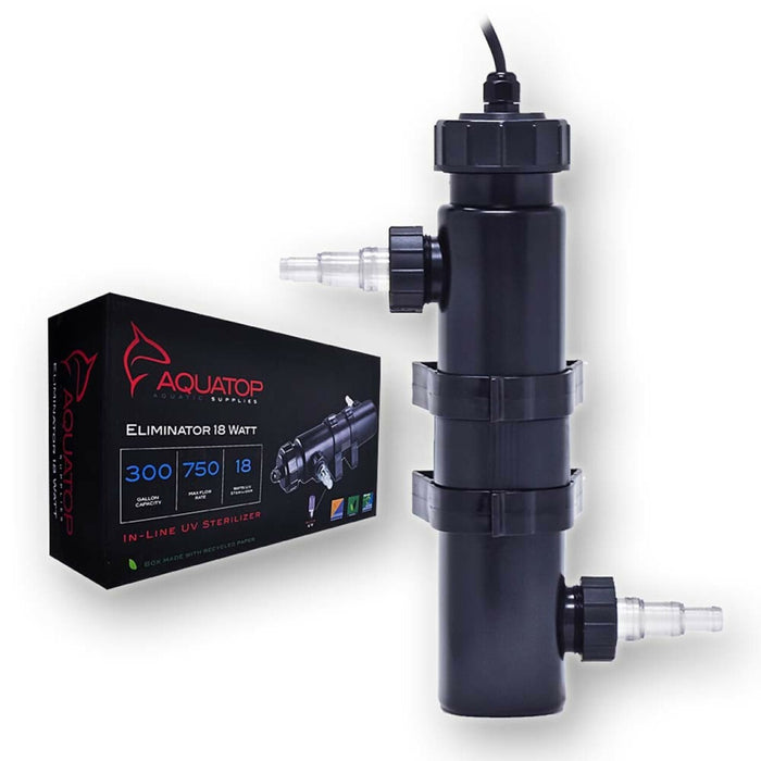 Eliminator Series In-Line UV (18 W) Sterilizer 750 GPH | AquaTop