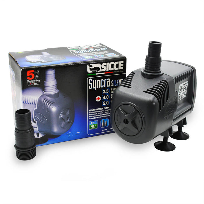 Syncra "Silent" Pump Model 4.0 (952 gph) 12.6 ft. Head | Sicce