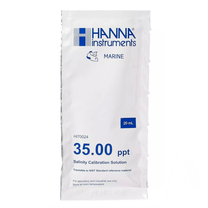 35 ppt Salinity Calibration Solution Sachet | Hanna Instruments