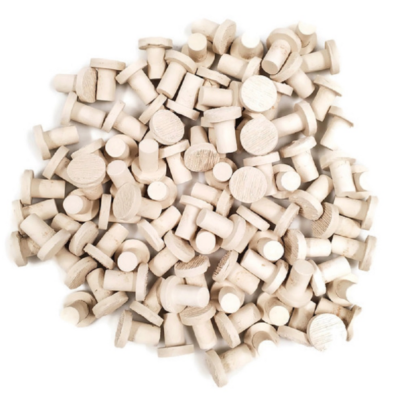 Ceramic Natural White Small Coral Frag Plugs | 100ct | Ocean Wonders