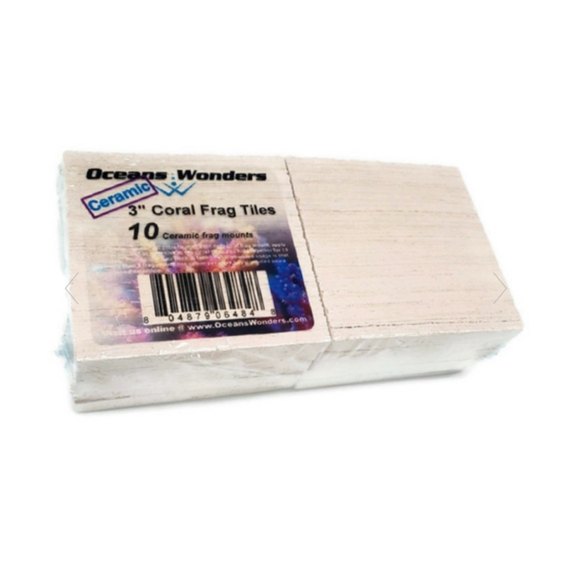 Ceramic XXL 3" Coral Frag Tiles | Ocean Wonders
