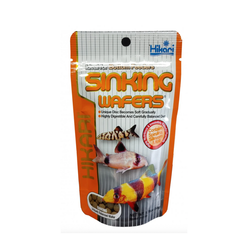 Hikari Sinking Wafers Bottom Feeders Fish Food 1.76oz