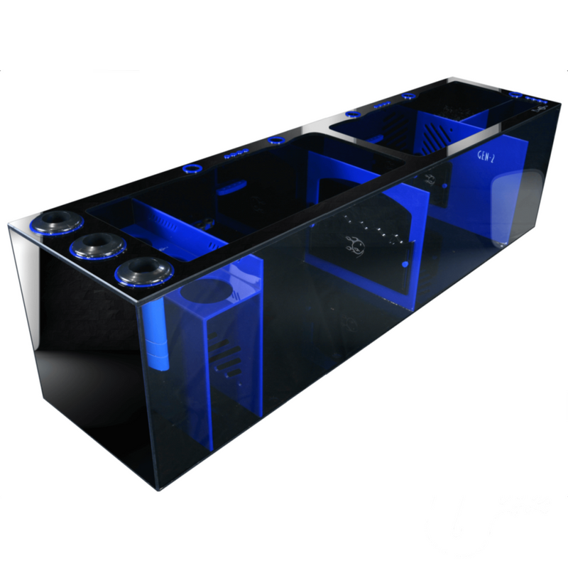Bashsea 60x15x16" Royal Signature Series Sump - BLUE & BLACK - Includes Freight
