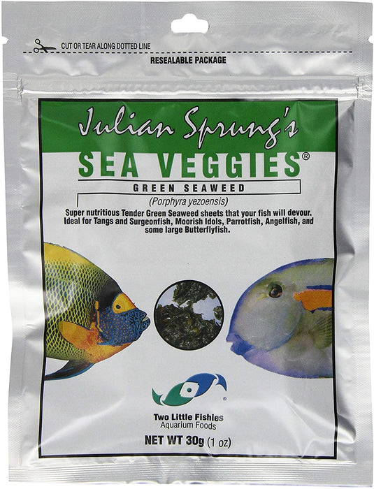 Two Little Fishies Sea Veg-Green Seaweed, 30 gr