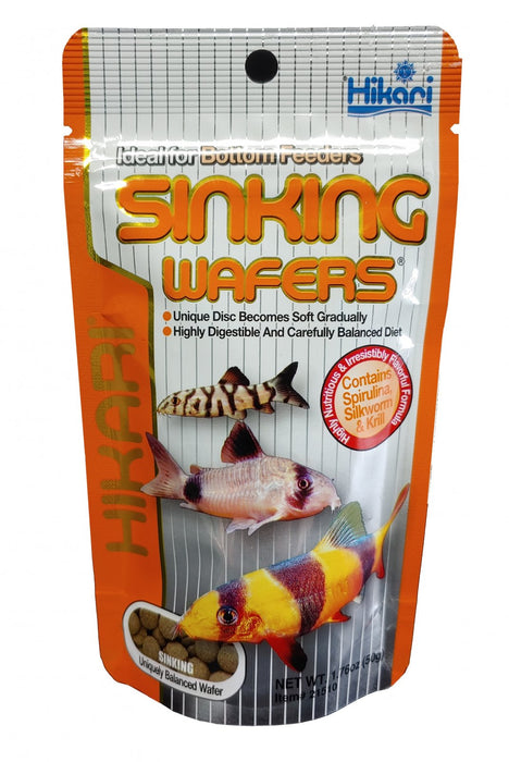 Hikari Sinking Wafers Bottom Feeders Fish Food 1.76oz