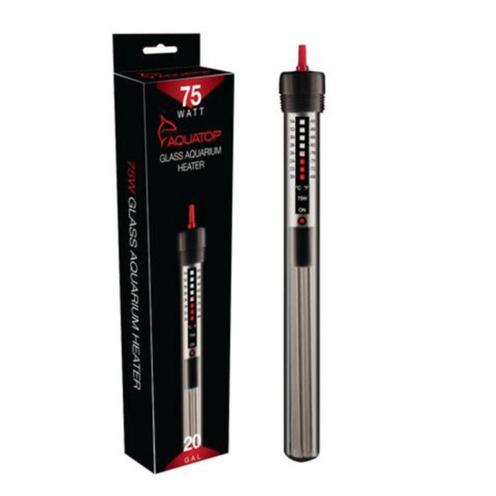 Aquarium Heater | Submersible Glass Heater 75W | Aquatop