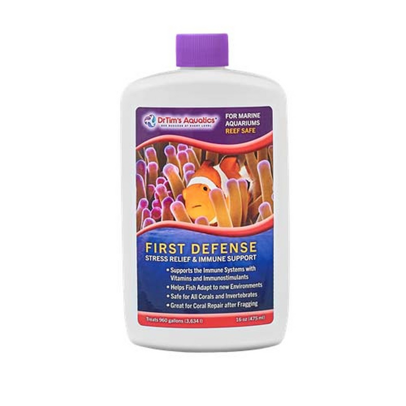 First Defense Saltwater | 16 oz 960 Gallons | Dr Tim's Aquatics