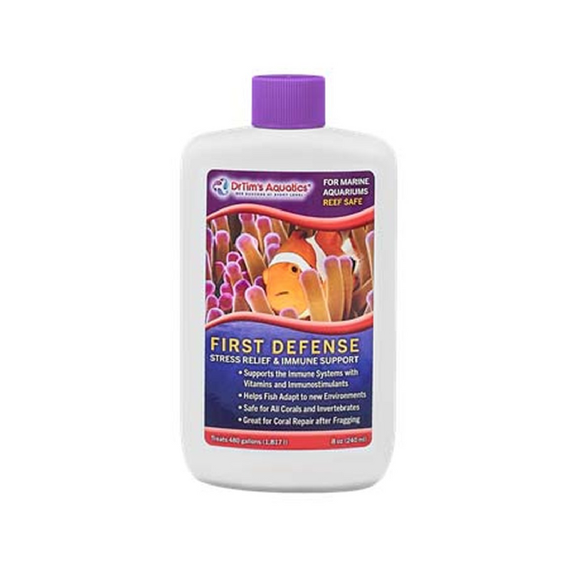 First Defense Saltwater | 8 oz 480 Gallons | Dr Tim's Aquatics