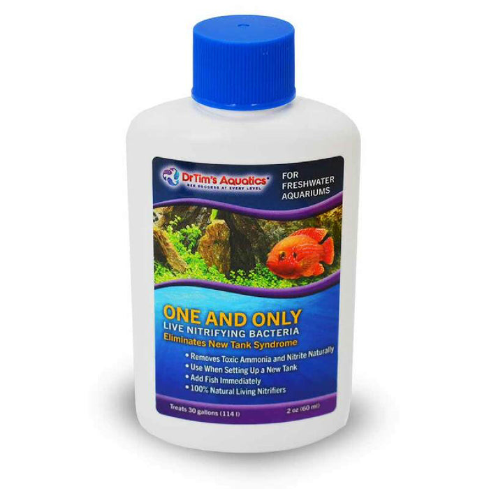 One and Only 2 oz|  Freshwater | Live Nitrifying Bacteria | Dr Tim's Aquatics