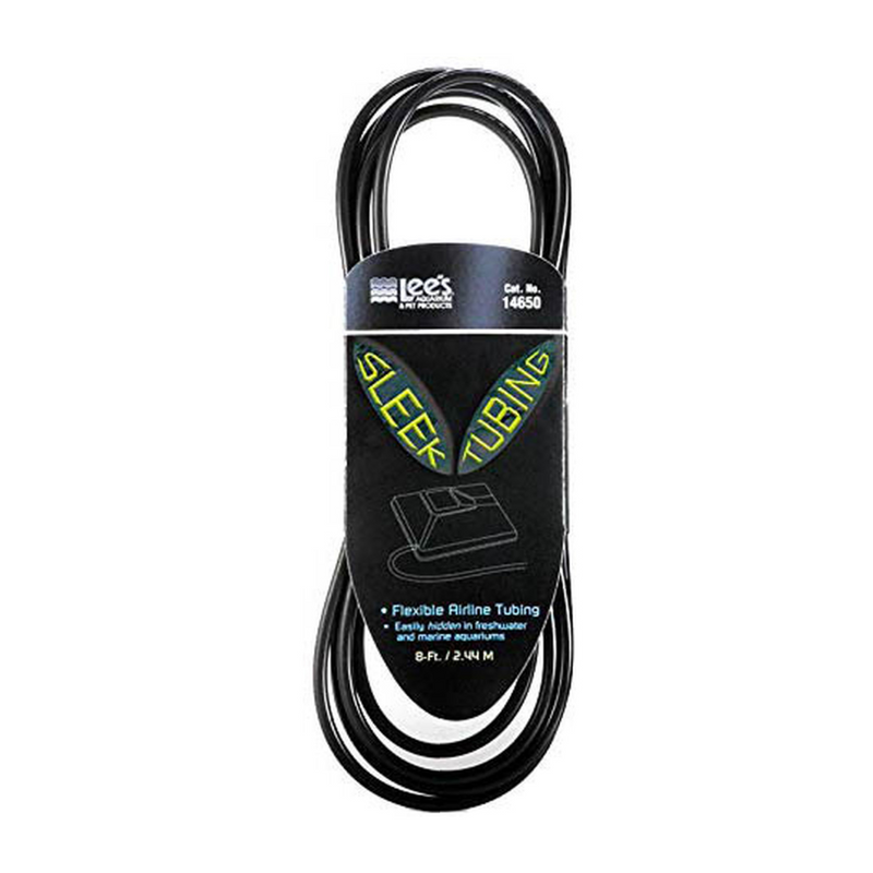 Sleek Air Line Tubing Black 8' | Lee's Pet