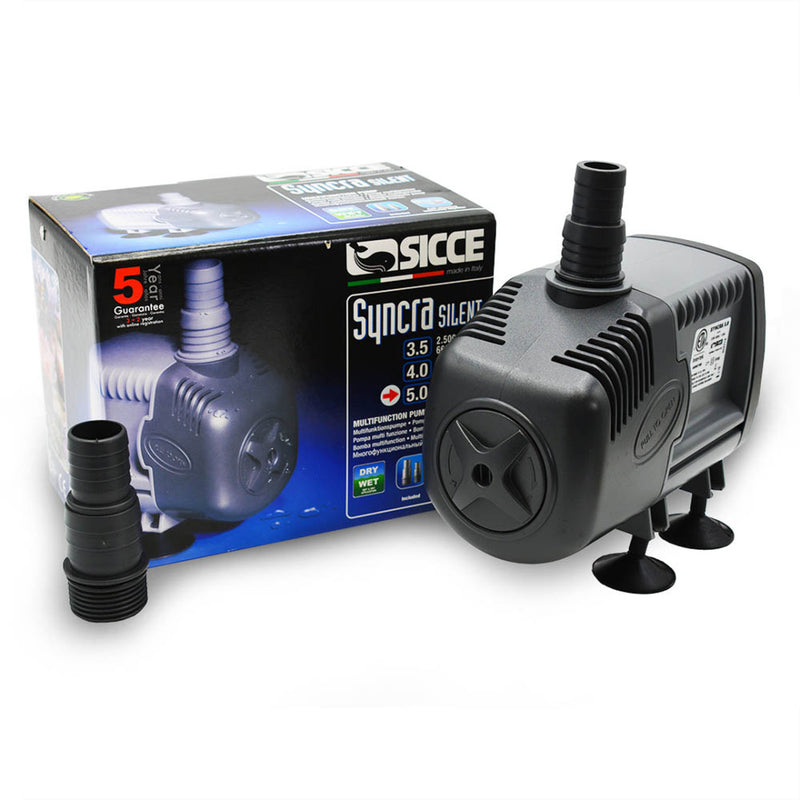 Syncra "Silent" Pump Model 5.0 (1321 gph) 12.6 ft. Head | Sicce